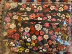 新品IKEAイケア花柄キルトおむつポーチ2個セットスウェーデン北欧マリメッコ系