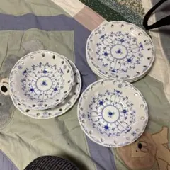 青い花柄の陶器製食器セット 10点 フランス‼️アルコパル - メルカリ