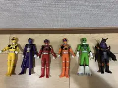 戦隊ヒーロー 他　フィギュア 6体セット