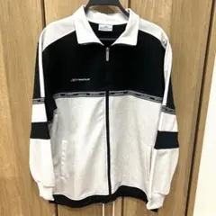 reebok トラックジャケット　グレー/ブラック　ドローコード付き