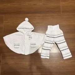 ジェラートピケ　ポンチョ　ズボン　ベビー　パンツ　セット80 90