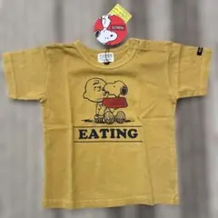 PEANUTS スヌーピー Tシャツ 90cm マスタード