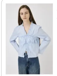 MOUSSY ブラウス ライトブルーのサムネイル