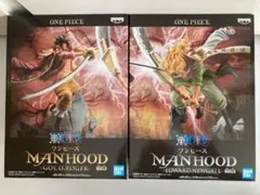 ワンピース MANHOOD フィギュア ロジャー エドワード 白ひげ セット