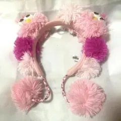 ポンポン付きモッピーカチューシャ ピンク