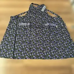 Junko Shimada 花柄エプロン JSA-865 紫色のサムネイル