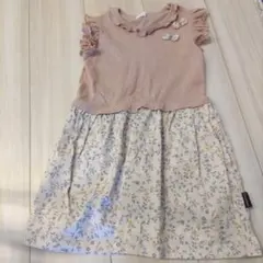 コンビミニ　花柄 ワンピース 100cmのサムネイル