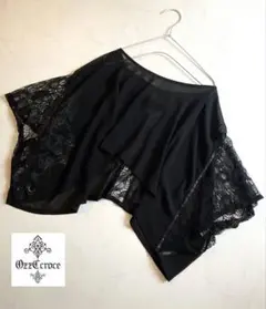 Ozz croce オッズクローチェ シアーブラウス スカルレース プルオーバー