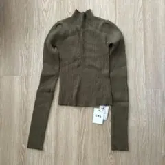 GRL オリーブグリーン ハイネックニット S
