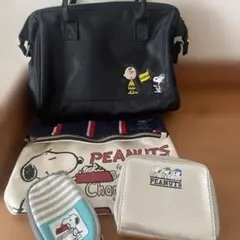 PEANUTS チャーリー・ブラウン スヌーピー バッグ・ポーチセット