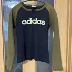 ヴィンテージ　adidas ソフトリブT ラグラン Sサイズ