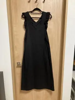 フリル ワンピース ★ F レディース　ブラック