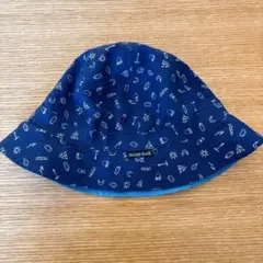 【美品】mont-bell バケットハット 子供用　キッズ　青
