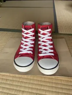 POLO スニーカー　赤色　24cmのサムネイル