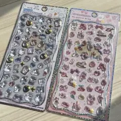 【即日発送】プチドロップステッカー(みるく、ももいろ)２枚セット