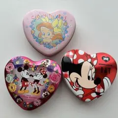 ディズニー ハート型缶 3個セット