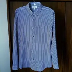 美品　LACOSTE　ストライプ　スリムフィット　Men's M
