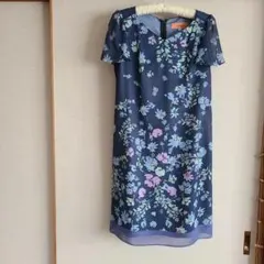 SunaUna スーナウーナ半袖 花柄ワンピース 38美品　ワールド　日本製のサムネイル