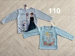 新品　90cm アナと雪の女王　シンデレラ　長袖　ロンT 2着セットのサムネイル