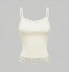 ROMWE コントラストレース キャミトップ