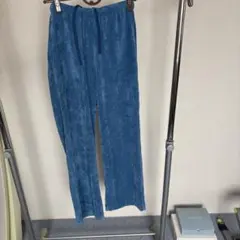 コーデュロイ カジュアルパンツ ブルー Mサイズ
