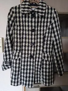 未使用／薄地チェックコート