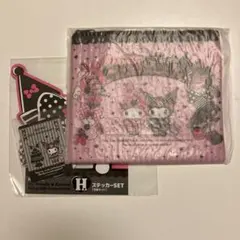 My Melody & Kuromi ステッカー、ポーチセット