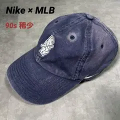 【稀少】90s Nike×MLBシカゴカブス　ベースボールキャップ刺繍スウッシュ