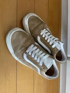 【撥水モデル】VANS オールドスクール ベージュ 22.5cm