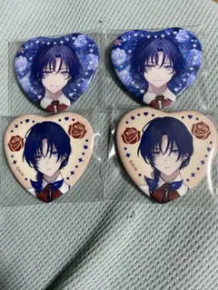 にじさんじ Rose Valentine ハート缶バッジ 花籠つばさ