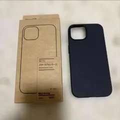 iPhone 15 スマートフォンケース　ダークグレー　無印良品