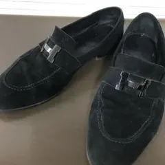 HERMES エルメス モカシン スウェードレザー ローファー　40のサムネイル
