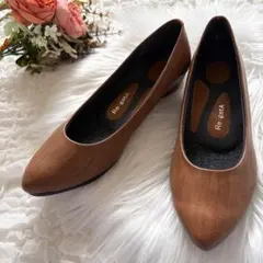 美品☆Re:getA/リゲッタ　ポインテッドトゥパンプス　生地巻きヒール25cmのサムネイル