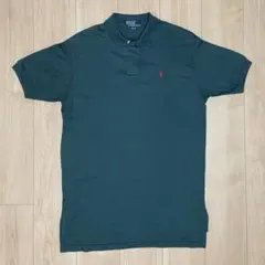 Polo ralph lauren ポロシャツ USA製 L グリーン