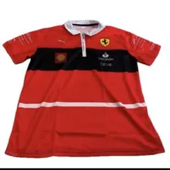 Ferrari ポロシャツ レッド ブラック　XLのサムネイル