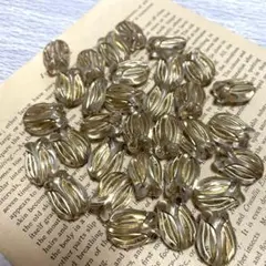 【30個】チューリップ　つぼみ　フラワー アクリルビーズセット