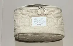 ミッフィー シルエット柄キルティングバニティポーチ 付録
