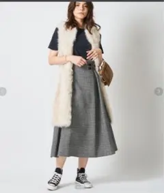 O'NEILofDUBLINオニールオブダブリンチェックAラインバックルスカート