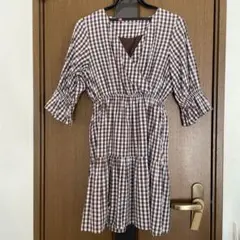 NICE CLAUP チェックワンピのサムネイル