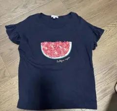 エニィファムキッズスイカTシャツ140サイズ双子①