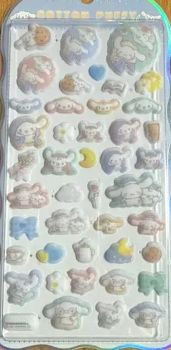 【正規品】コットンパフィーシール　シナモロール