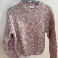 ZARA 花柄ニットセーター 4-5歳用