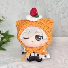 ぬい服たれ耳　うさぎ　犬　ちびぐるみ　ボンネット　編み物　ハンドメイド　ちびぬい ぬい服たれ耳 うさぎ 犬 ちびぐるみ ボンネット 編み物 ハンドメイド
