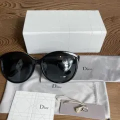 Christian Dior ディオールサングラス ブラック ゴールド　ブルー