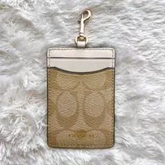 COACH コーチ パスケース 定期入れ IDケース シグネチャー PVC