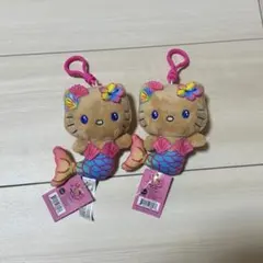 ハワイ限定 日焼けキティ ぬいぐるみストラップ　マーメイド