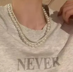 パール ２連 ネックレス 冠婚葬祭 フォーマル 白 ホワイト 入学式 上品