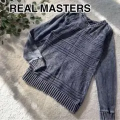 REAL MASTERS /トレーナー/Mサイズ/編み込み模様/綿100