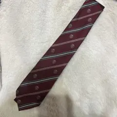 EAST BOY バーガンディ ストライプ ネクタイ