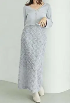 マジェスティックレゴン フリルタイトスカート